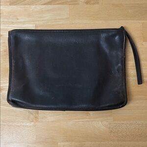 Vintage Coach Leather Bag Needs work 11x8”